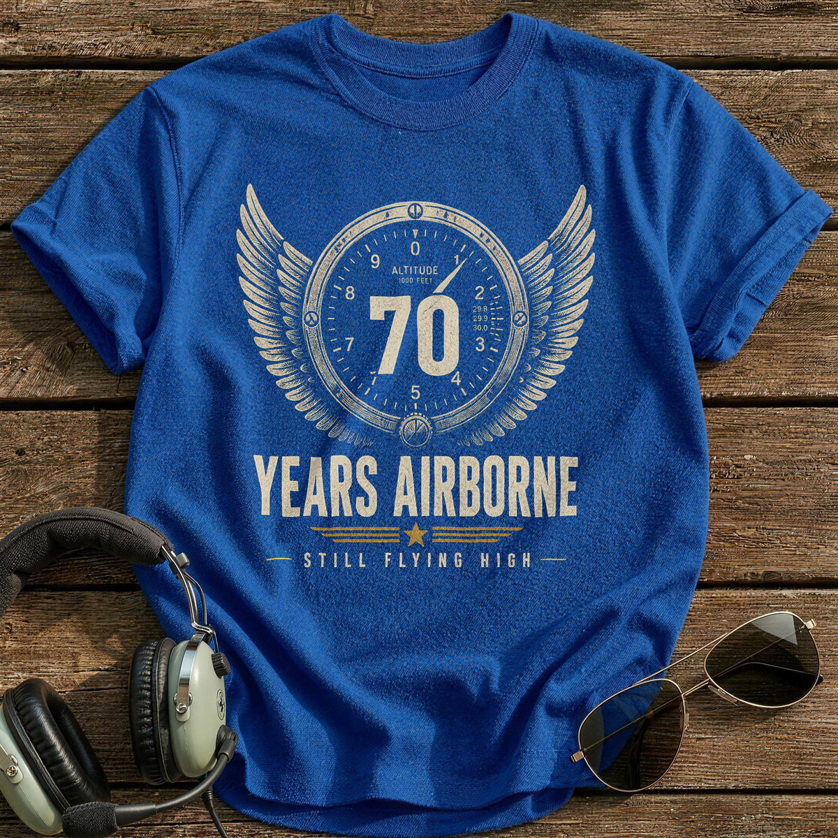 70 Still Flying T-Shirt - Royal