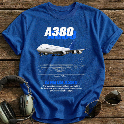 A380 96 T-Shirt - Royal