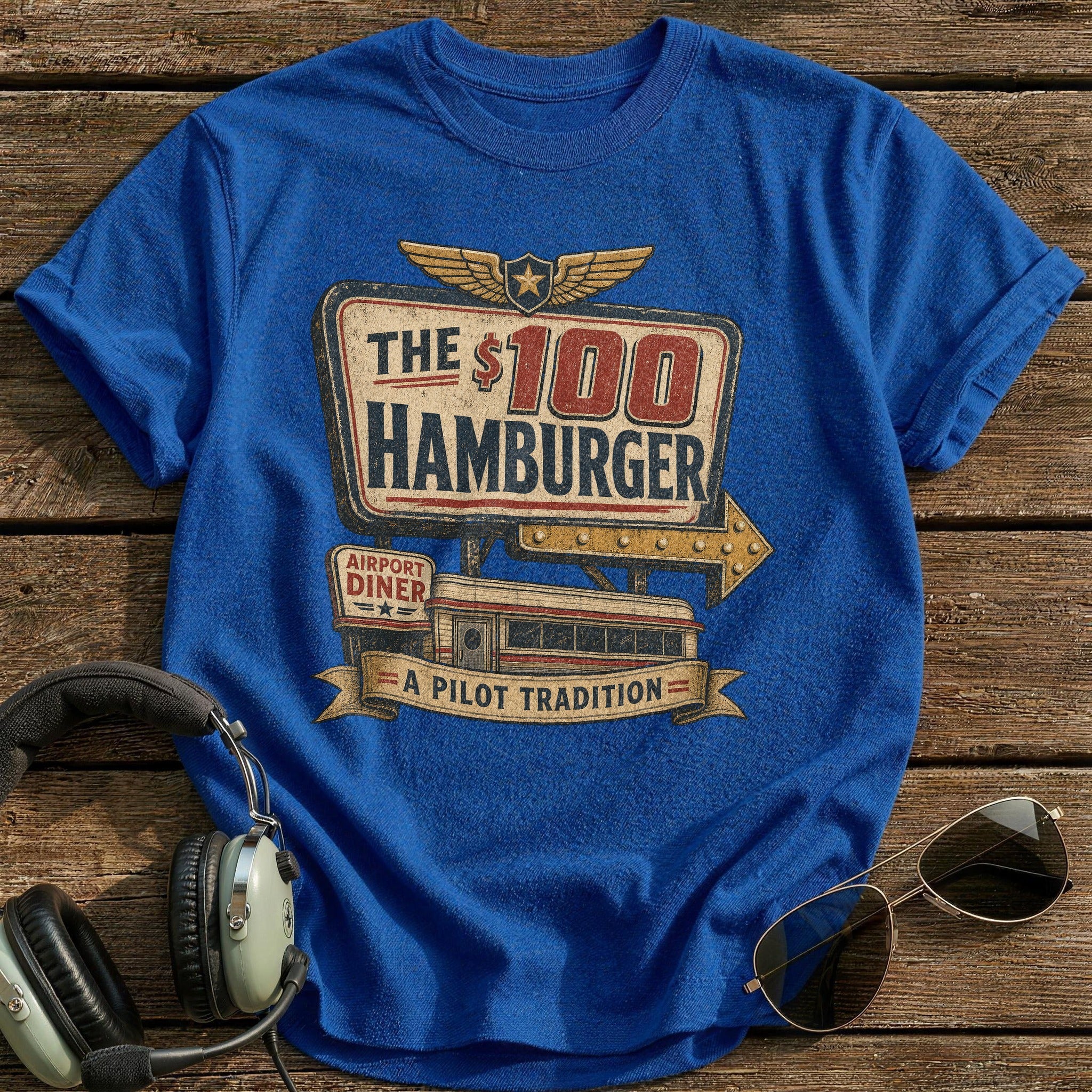 A Pilot Tradition T-Shirt - Royal