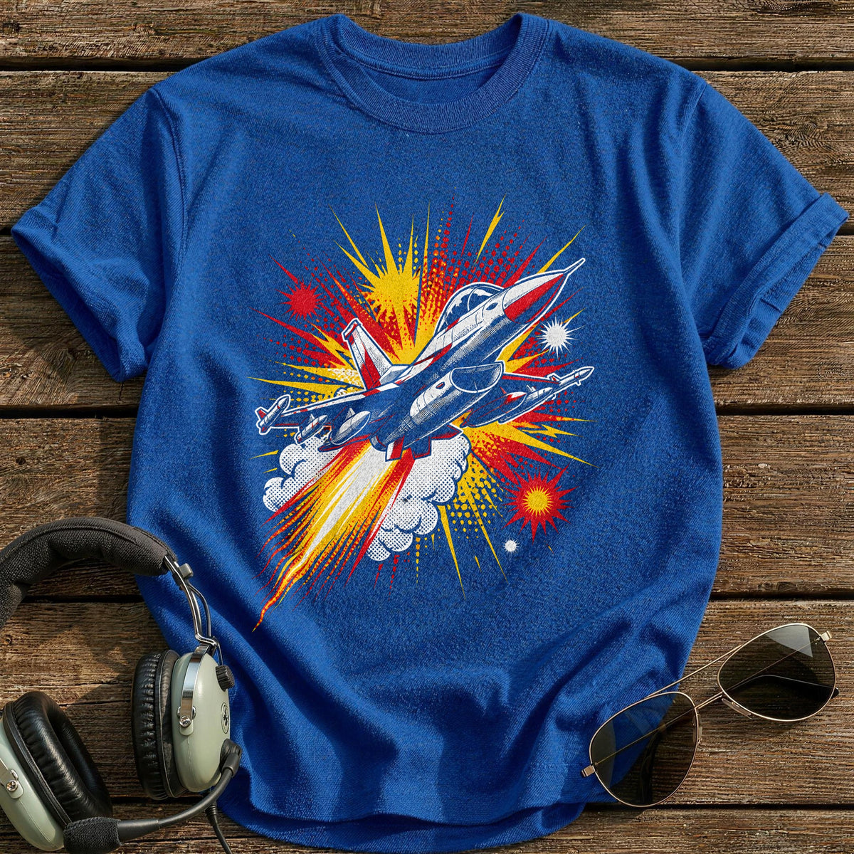 Afterburner Pop T-Shirt - Royal
