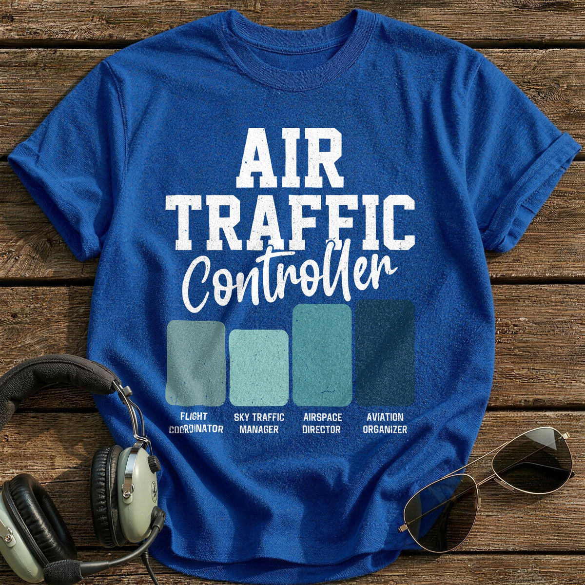 Air Traffic Controller T-Shirt - Royal