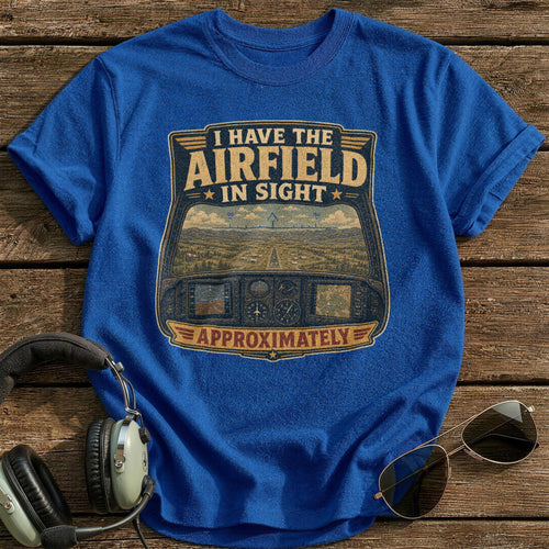 Airfield in Sight T-Shirt - Royal
