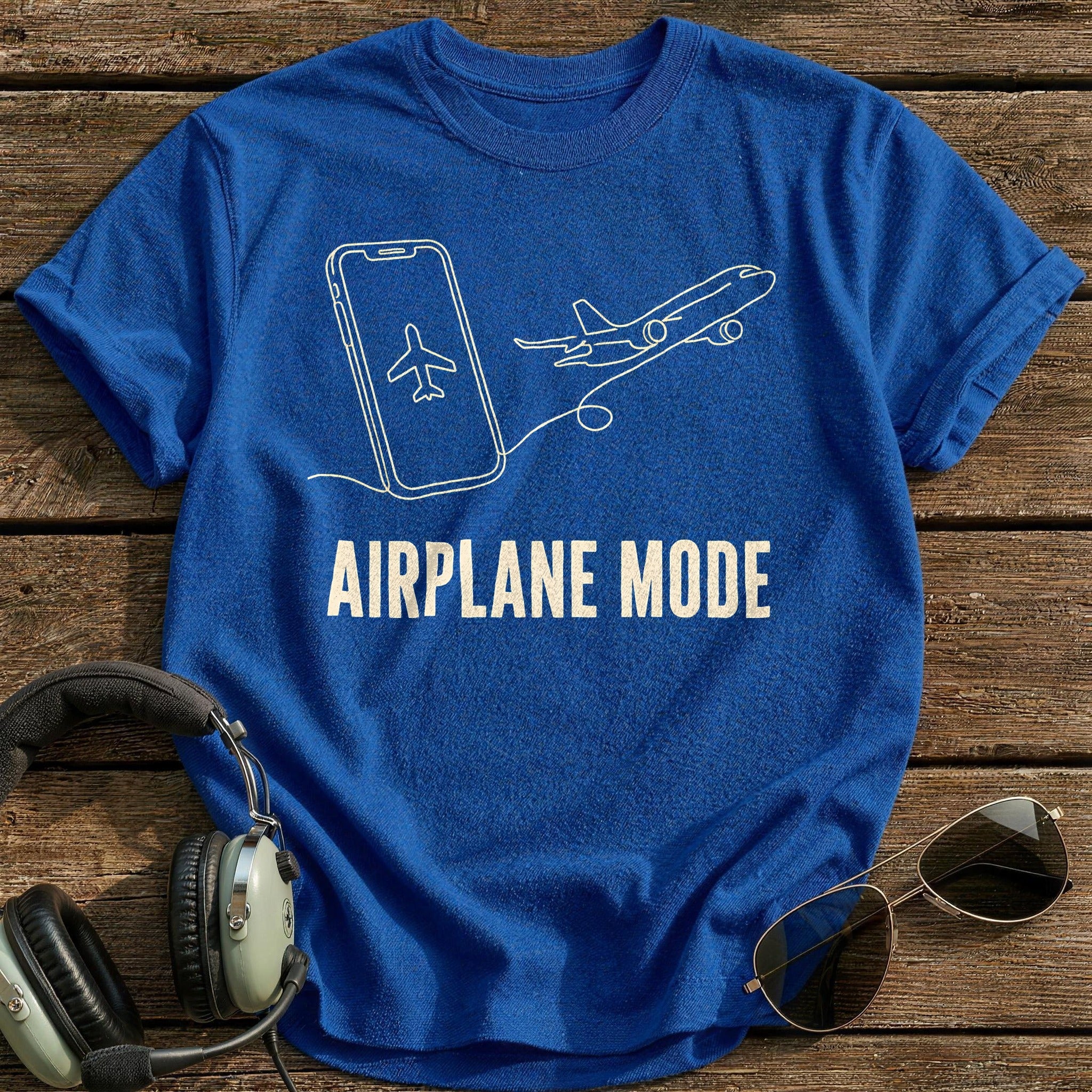 Airplane Mode 46 T-Shirt - Royal