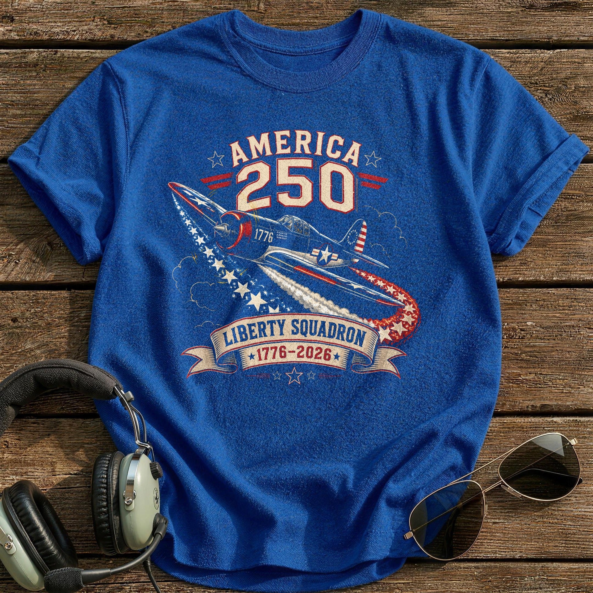 America 250 Liberty Squadron T-Shirt - Royal