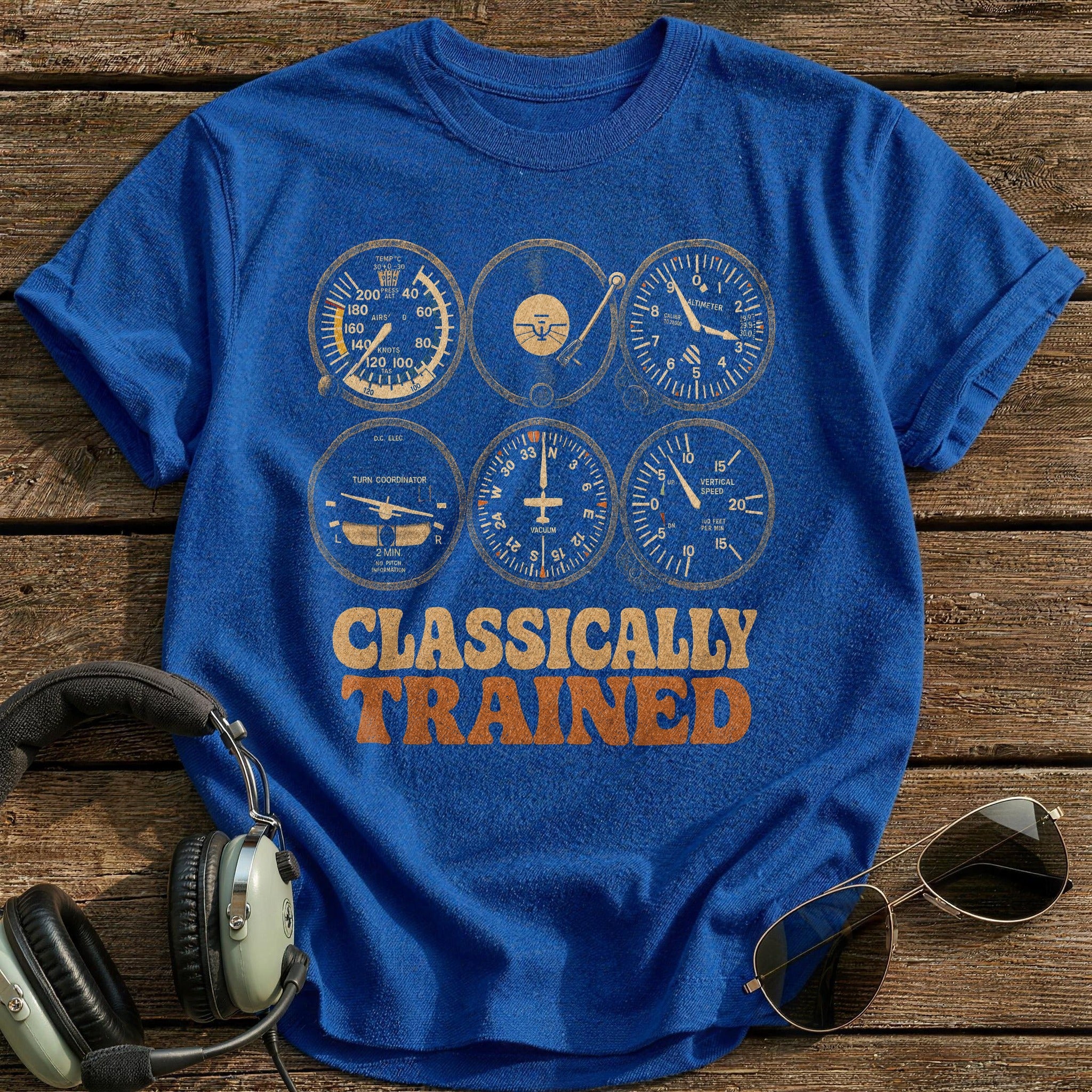 Analogue Aviator T-Shirt - Royal