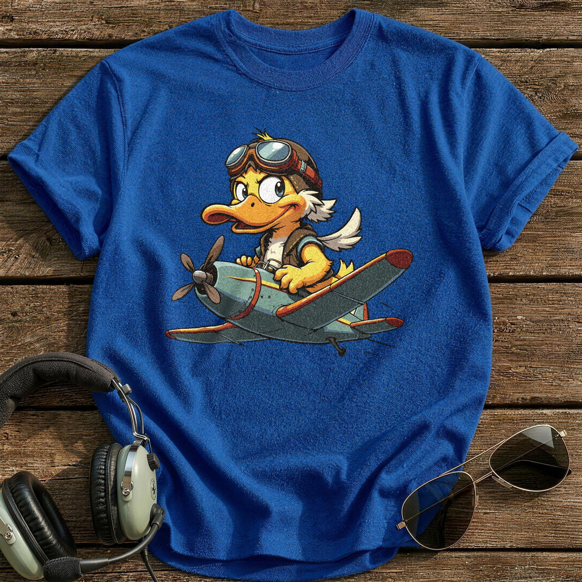 Angry Duck Pilot T-Shirt - Royal
