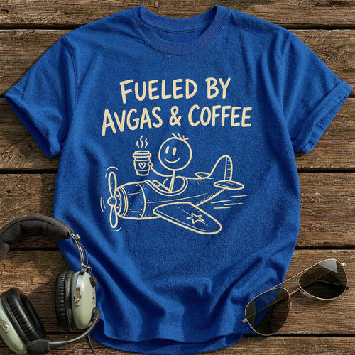 Avgas Coffee 36 T-Shirt - Royal