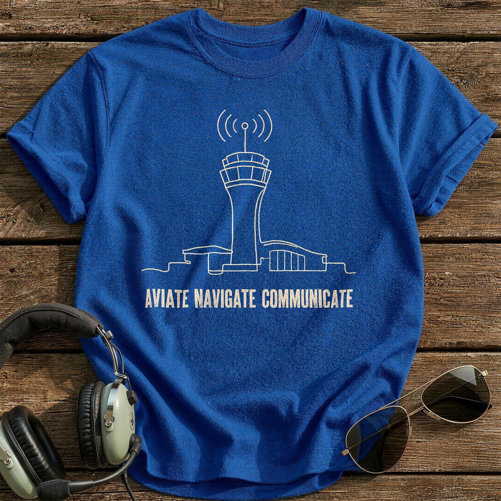 Aviate Navigate Communicate 53 T-Shirt - Royal