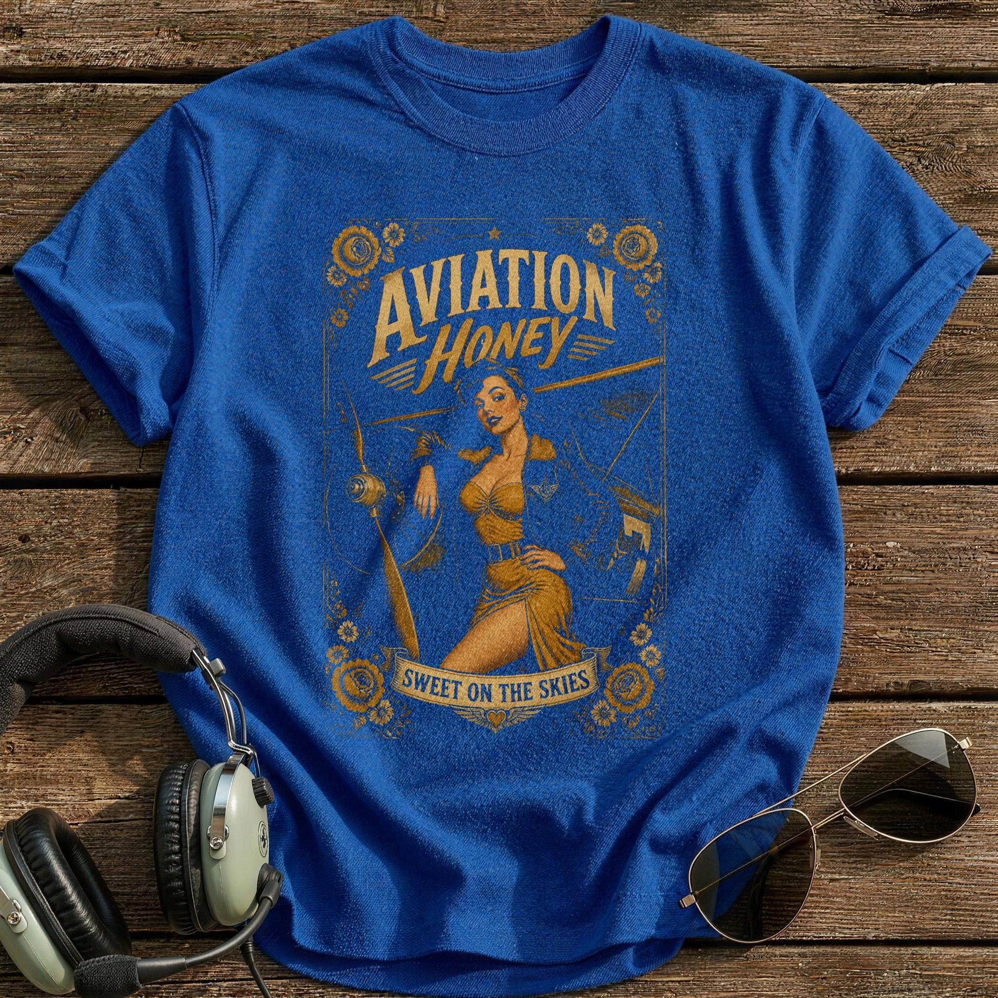 Aviation Honey T-Shirt - Royal