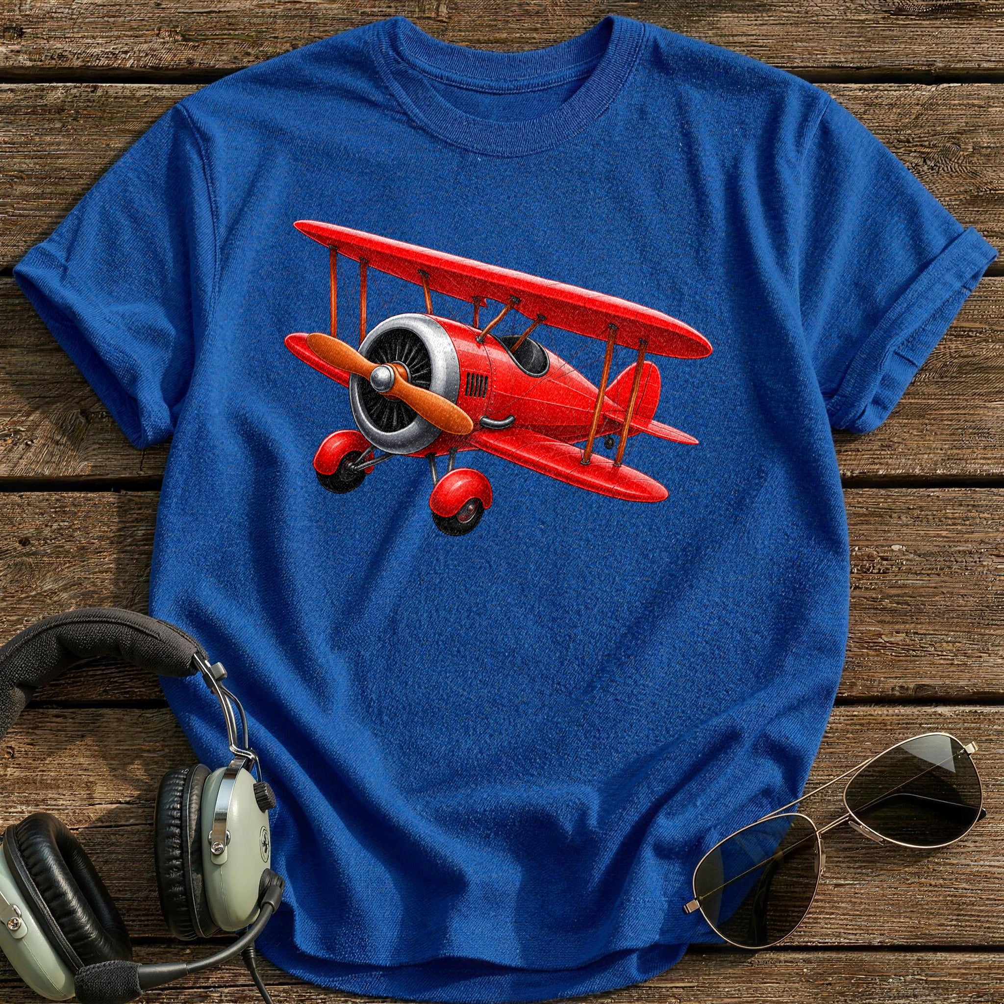 Biplane 33 T-Shirt - Royal