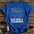 Blue Skies 45 T-Shirt - Royal