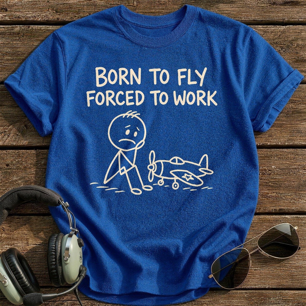 Born To Fly 33 T-Shirt - Royal