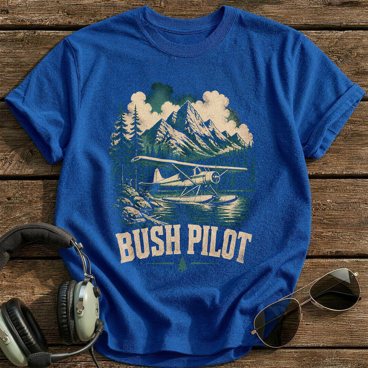 Bush Pilot Riso 24 T-Shirt - Royal