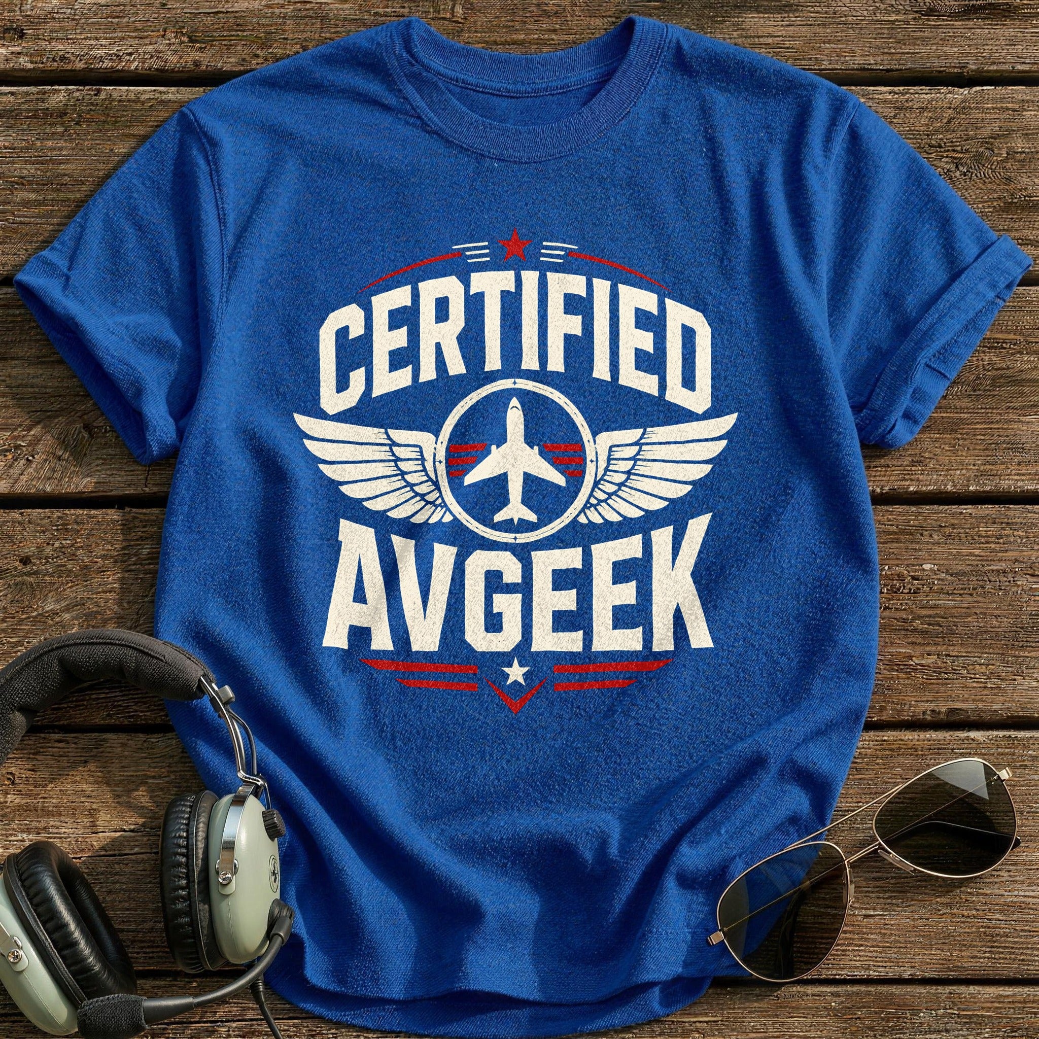 Certified Avgeek T-Shirt - Royal