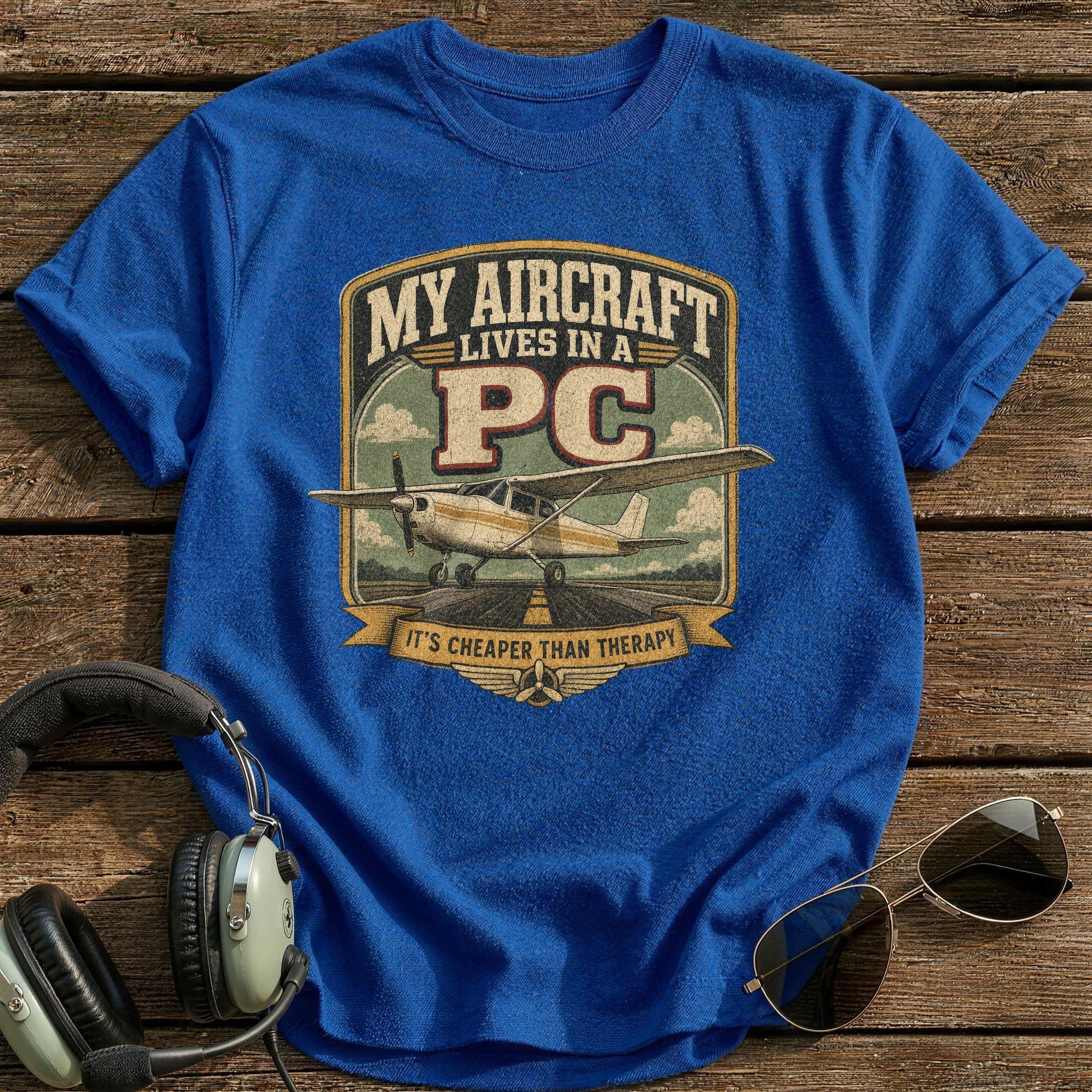 Cheaper Than Therapy T-Shirt - Royal