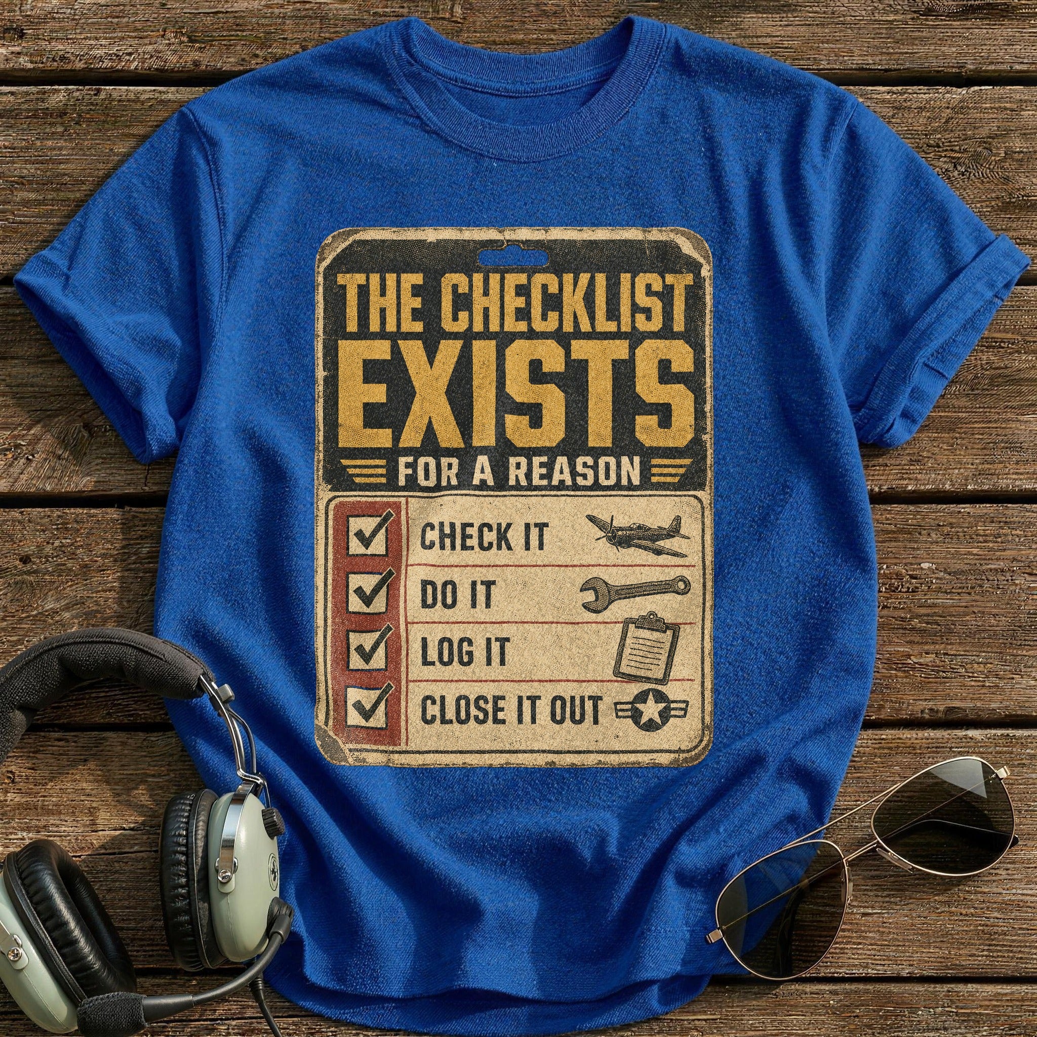 Checklist Protocol T-Shirt - Royal