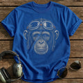 Chimp Pilot (Muted Orange) T-Shirt - Royal
