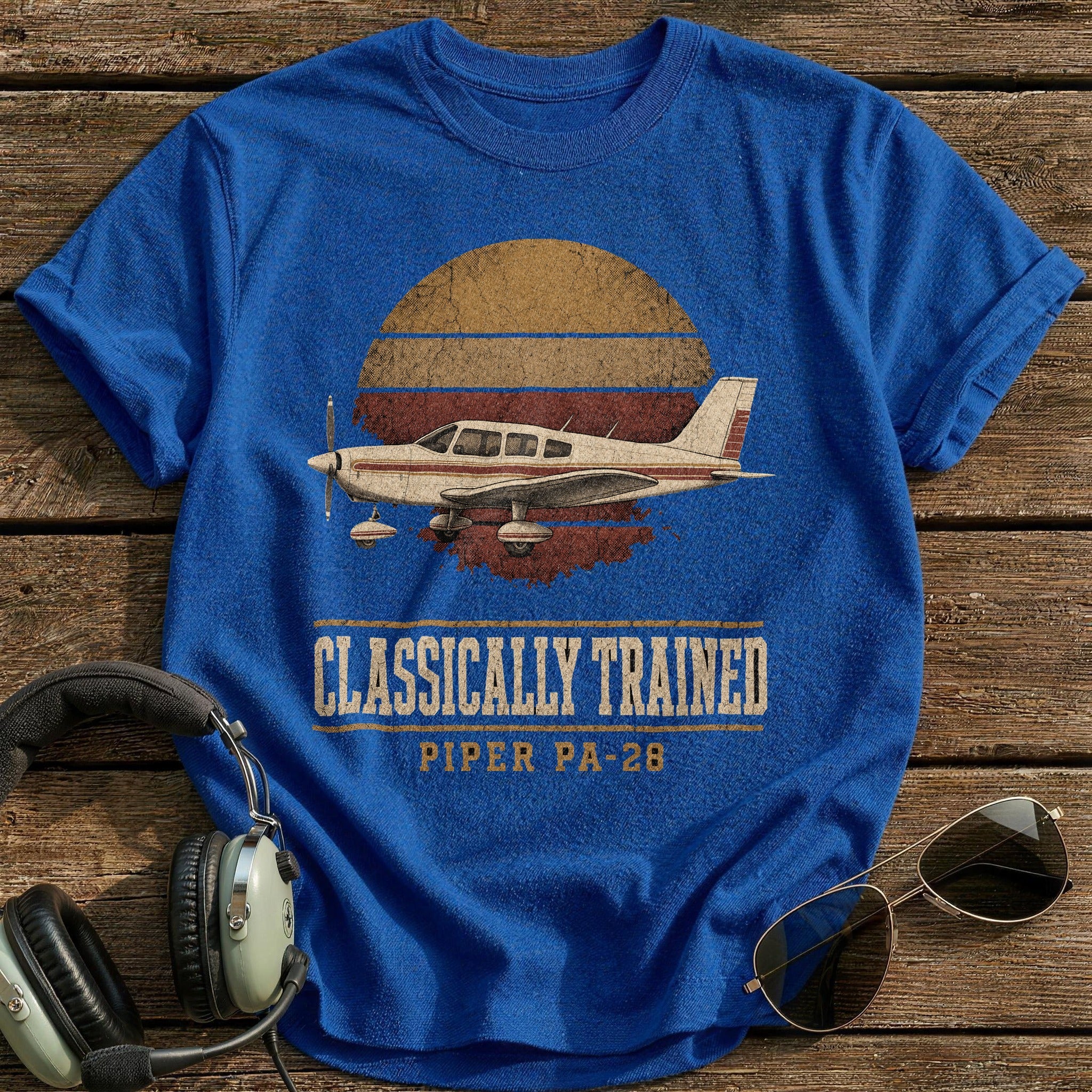 Classically Trained PA-28 T-Shirt - Royal