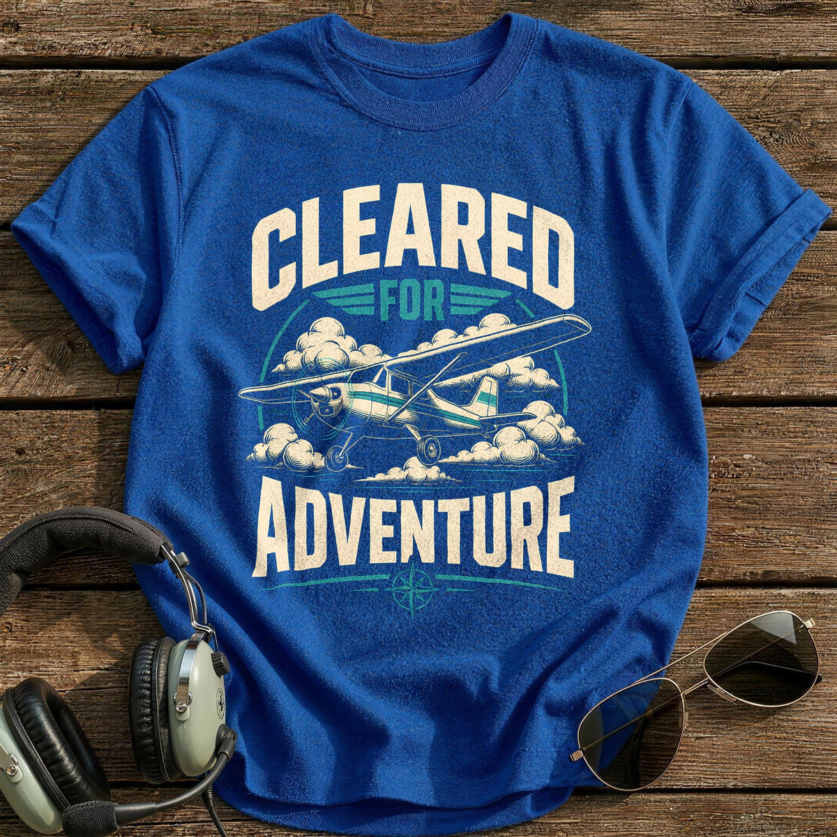 Clear For Adventure T-Shirt - Royal