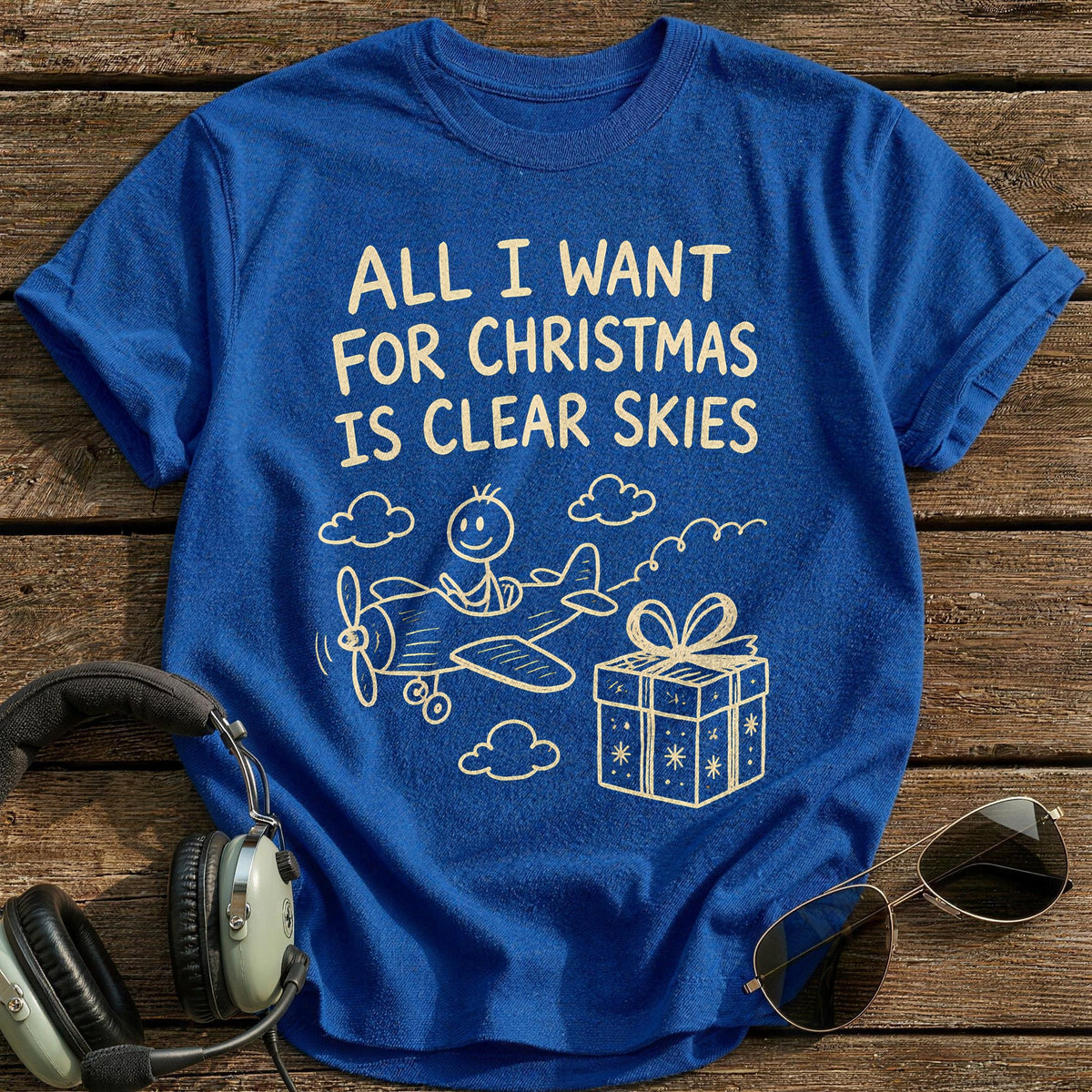 Clear Skies 70 T-Shirt - Royal