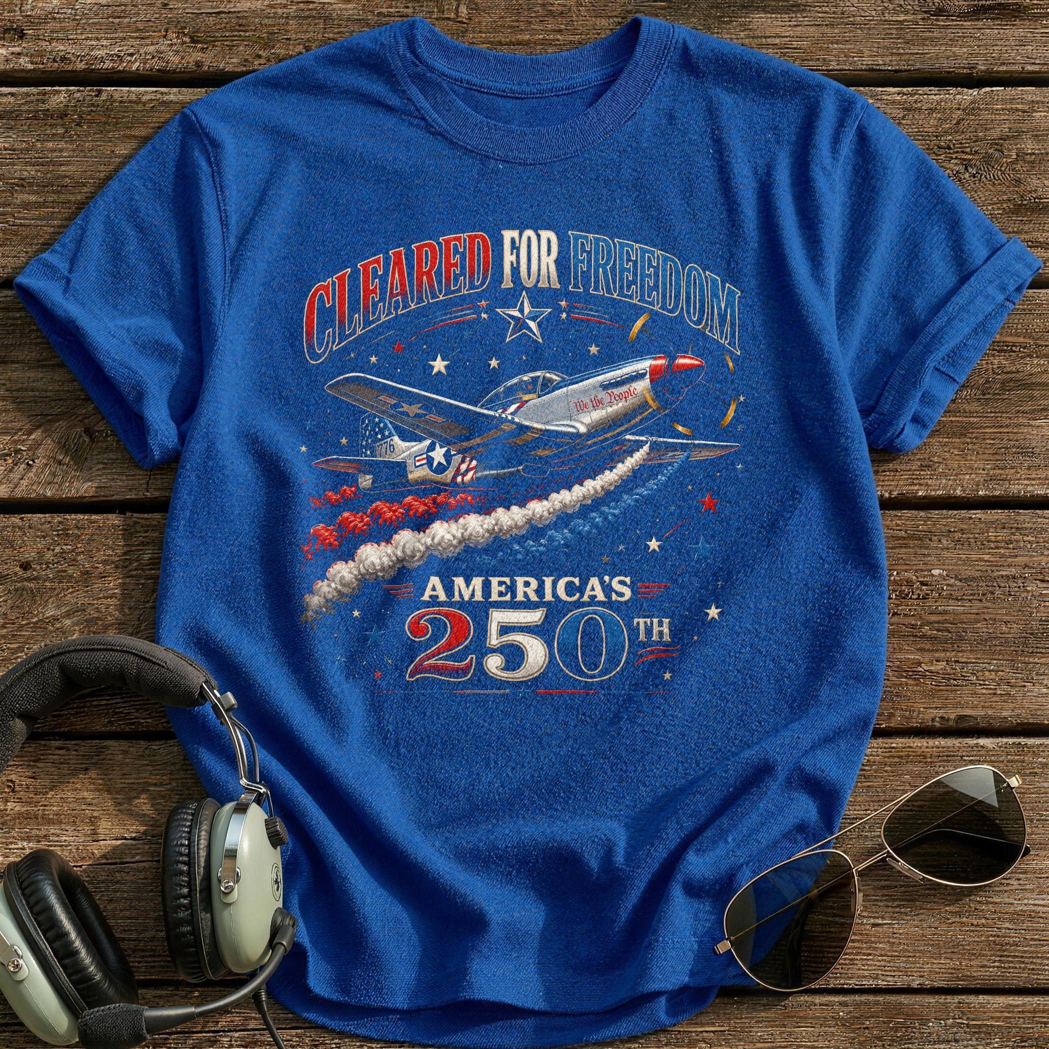 Cleared For Freedom T-Shirt - Royal