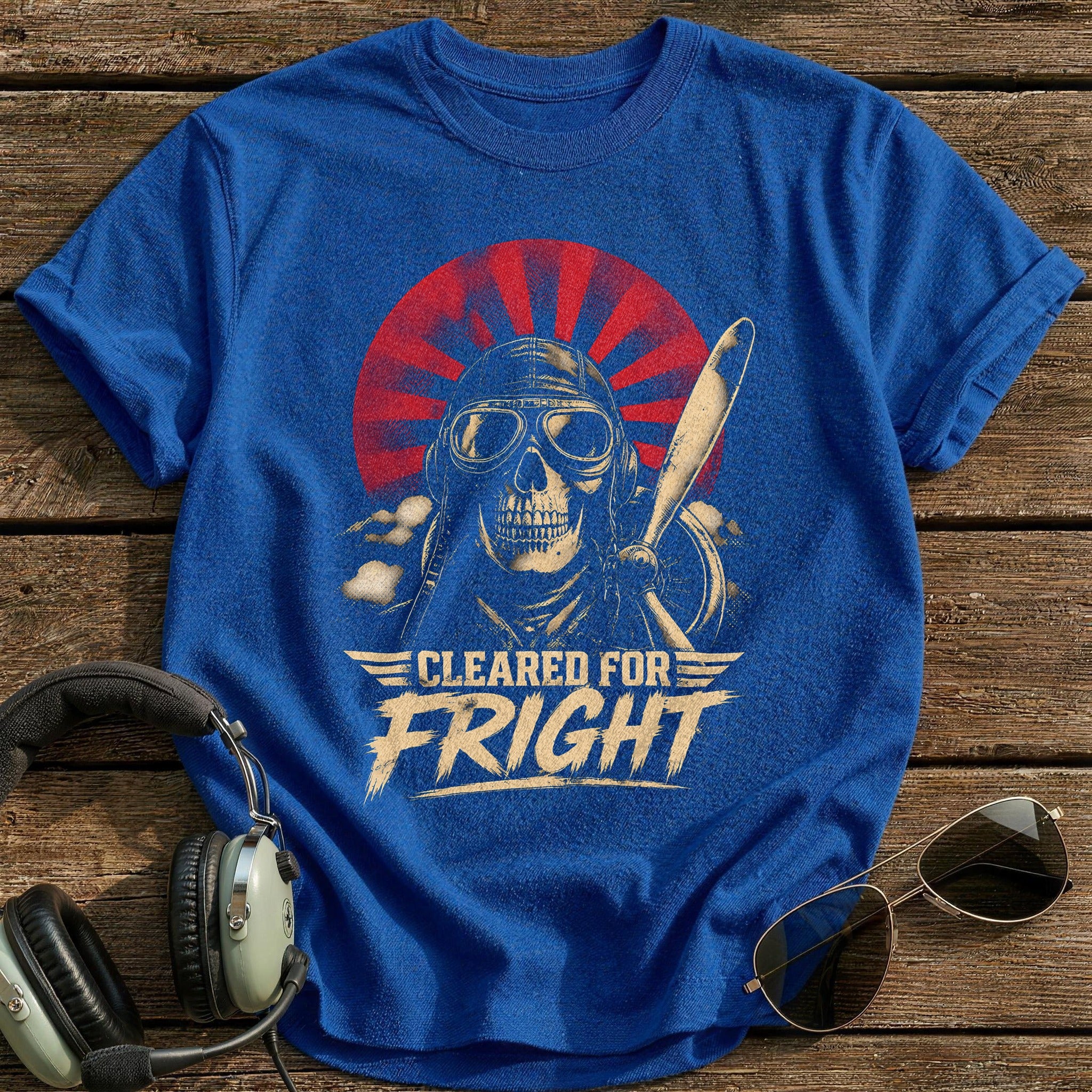 Cleared For Fright 08 T-Shirt - Royal