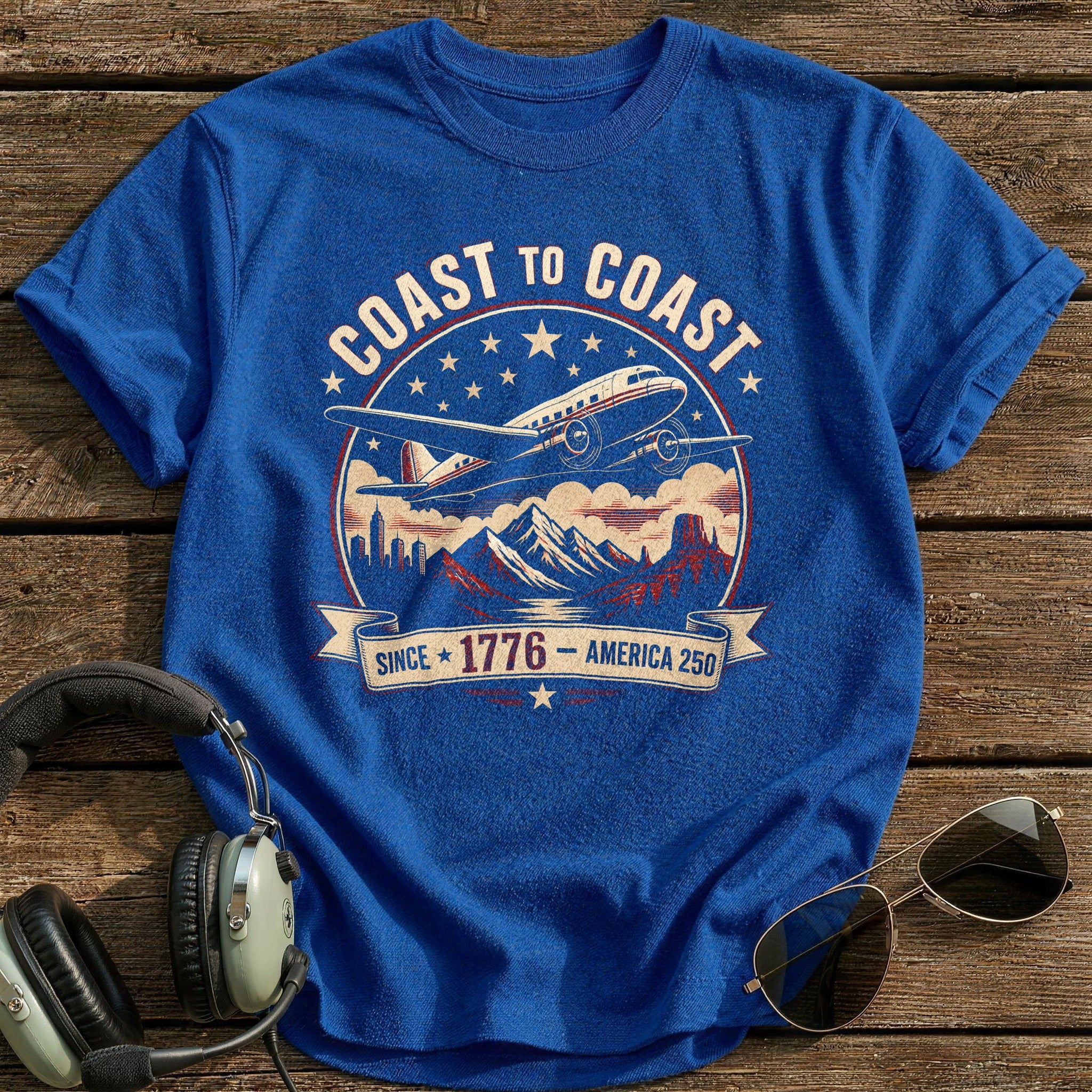 Coast To Coast Since 1776 T-Shirt - Royal