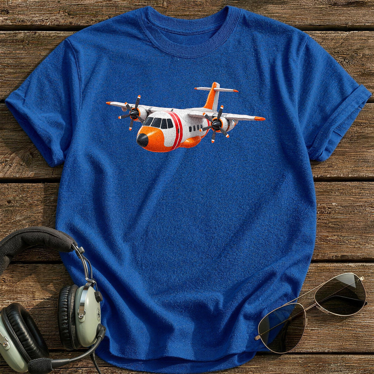 Coastguard Plane 76 T-Shirt - Royal