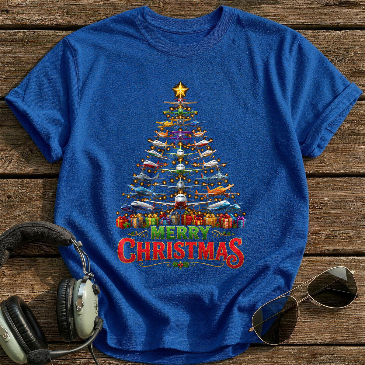 Colourful Plane Tree 74 T-Shirt - Royal