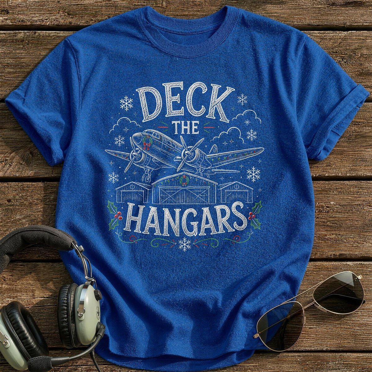 Deck The Hangars 29 T-Shirt - Royal