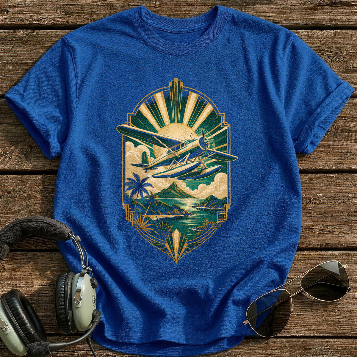 Deco Seaplane 50 T-Shirt - Royal