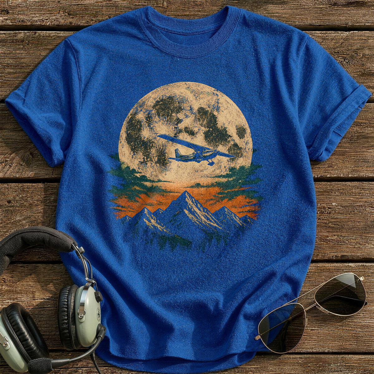 Desert Moon Glide T-Shirt - Royal