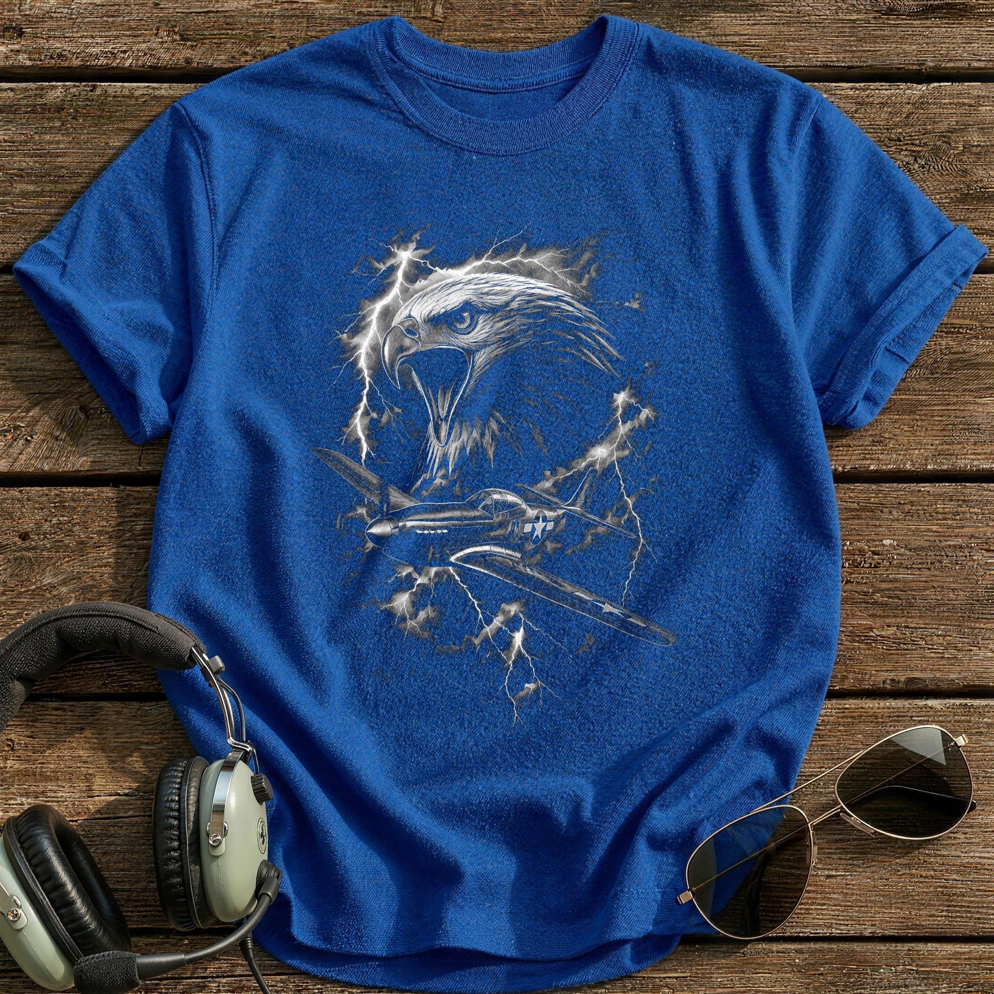 Eagle Warbird Lightning T-Shirt - Royal