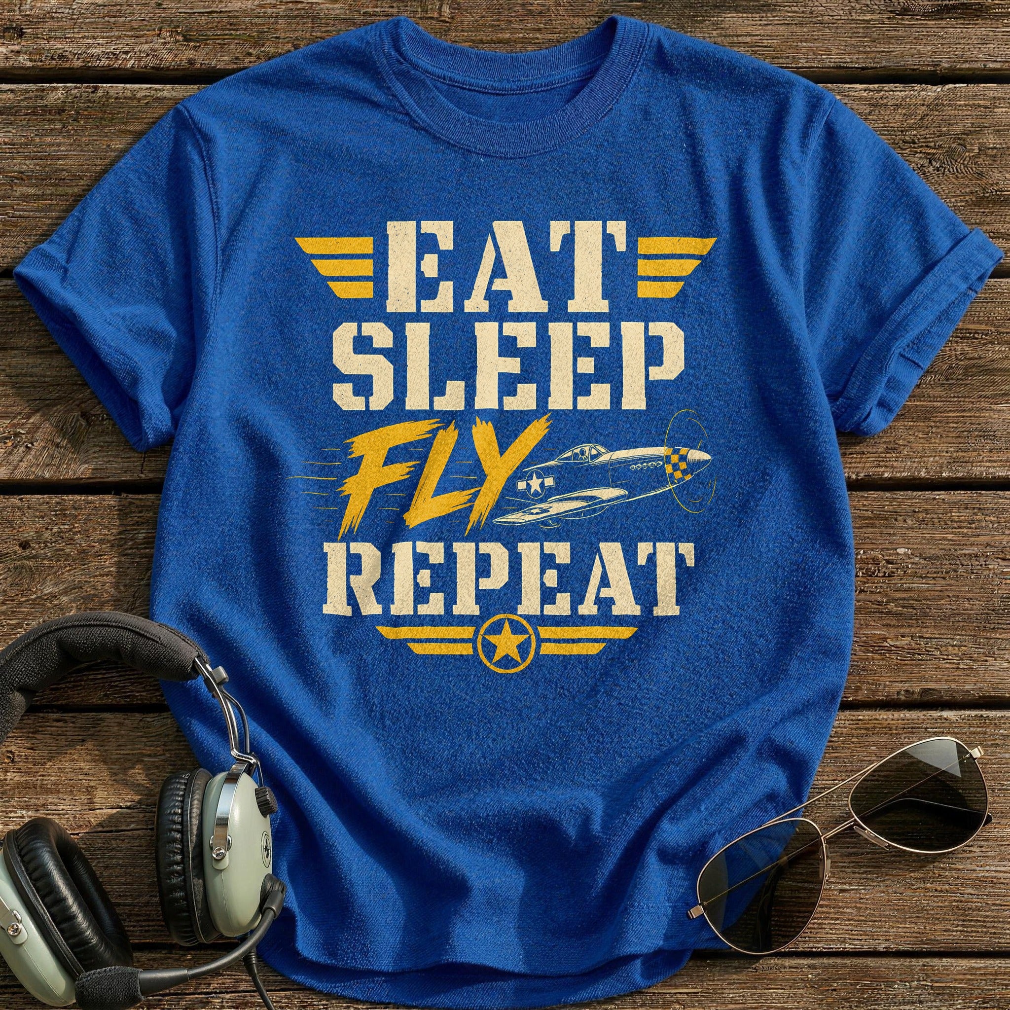 Eat Sleep Fly Repeat - Royal