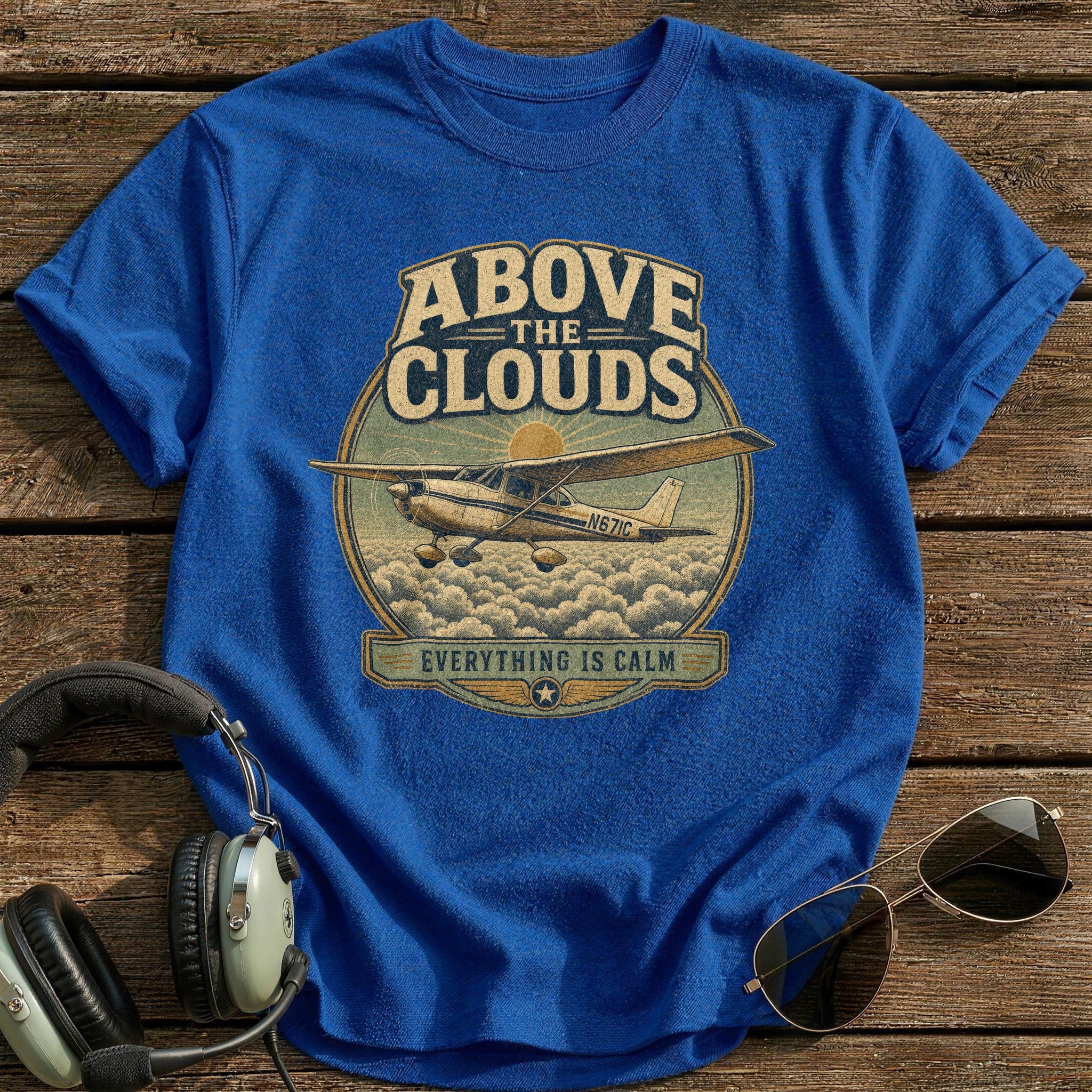 Everything Is Calm T-Shirt - Royal