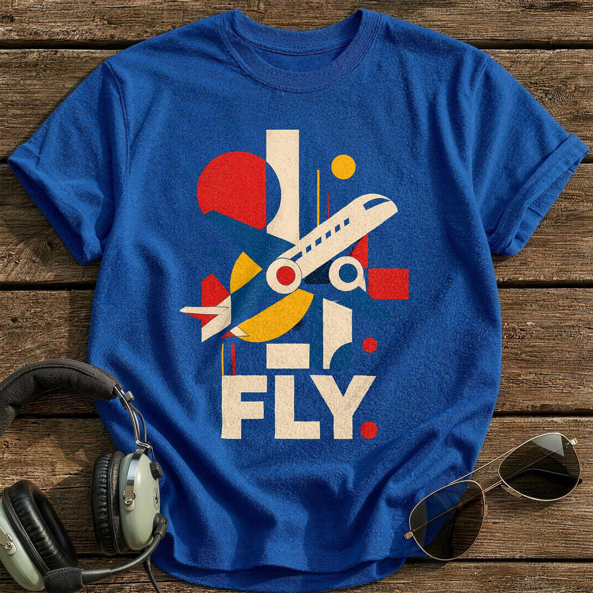 Fly Bauhaus 60 T-Shirt - Royal