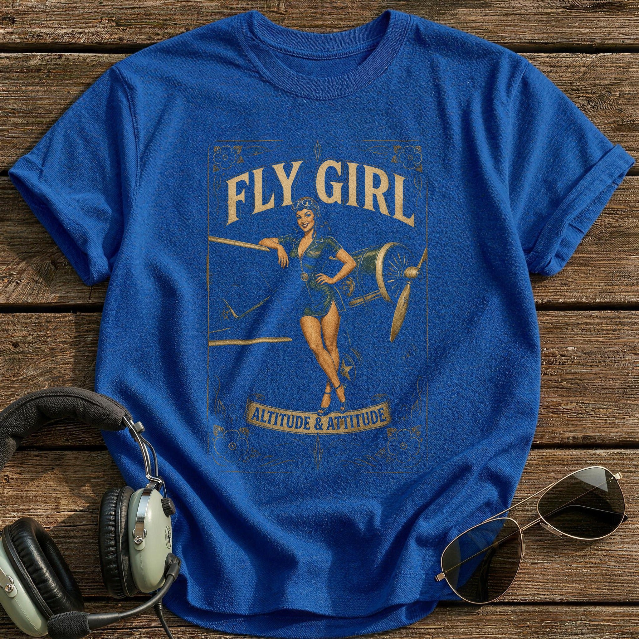 Fly Girl T-Shirt - Royal