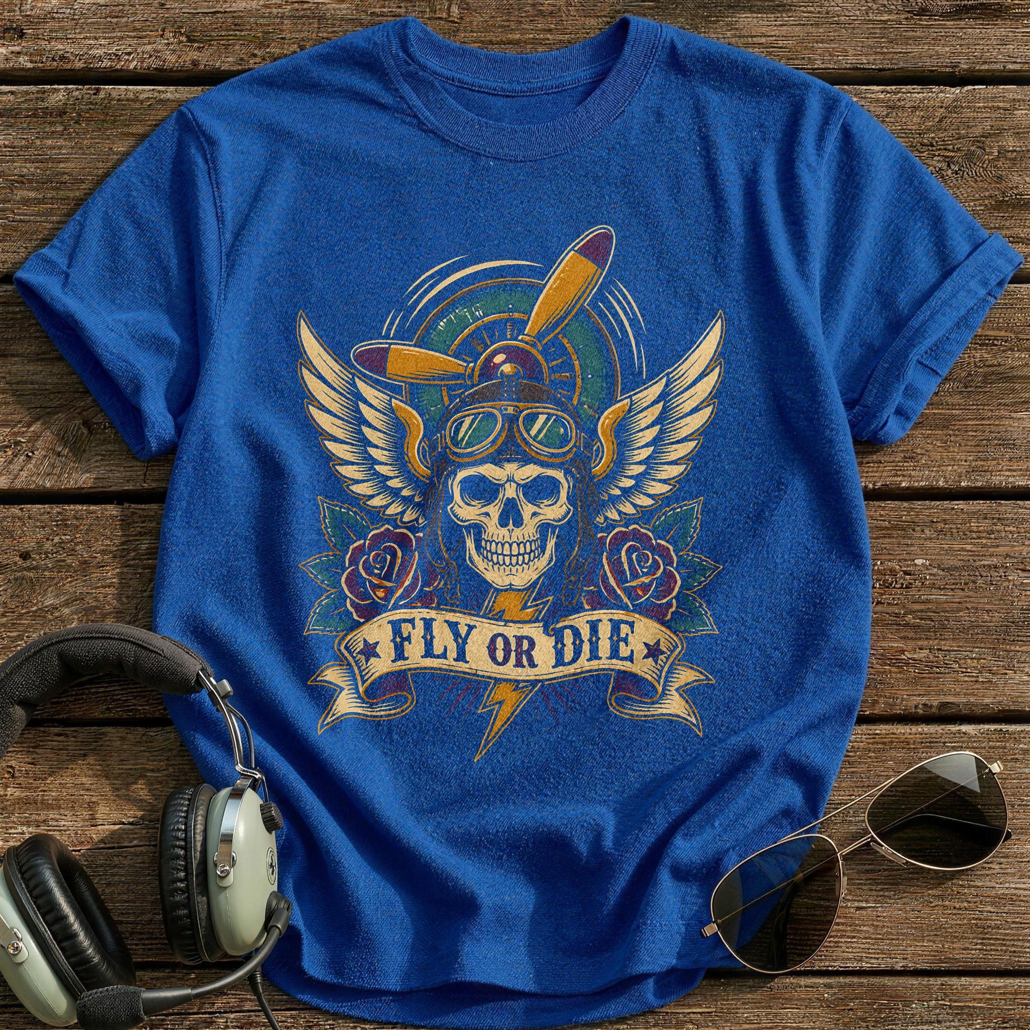Fly Or Die 04 T-Shirt - Royal