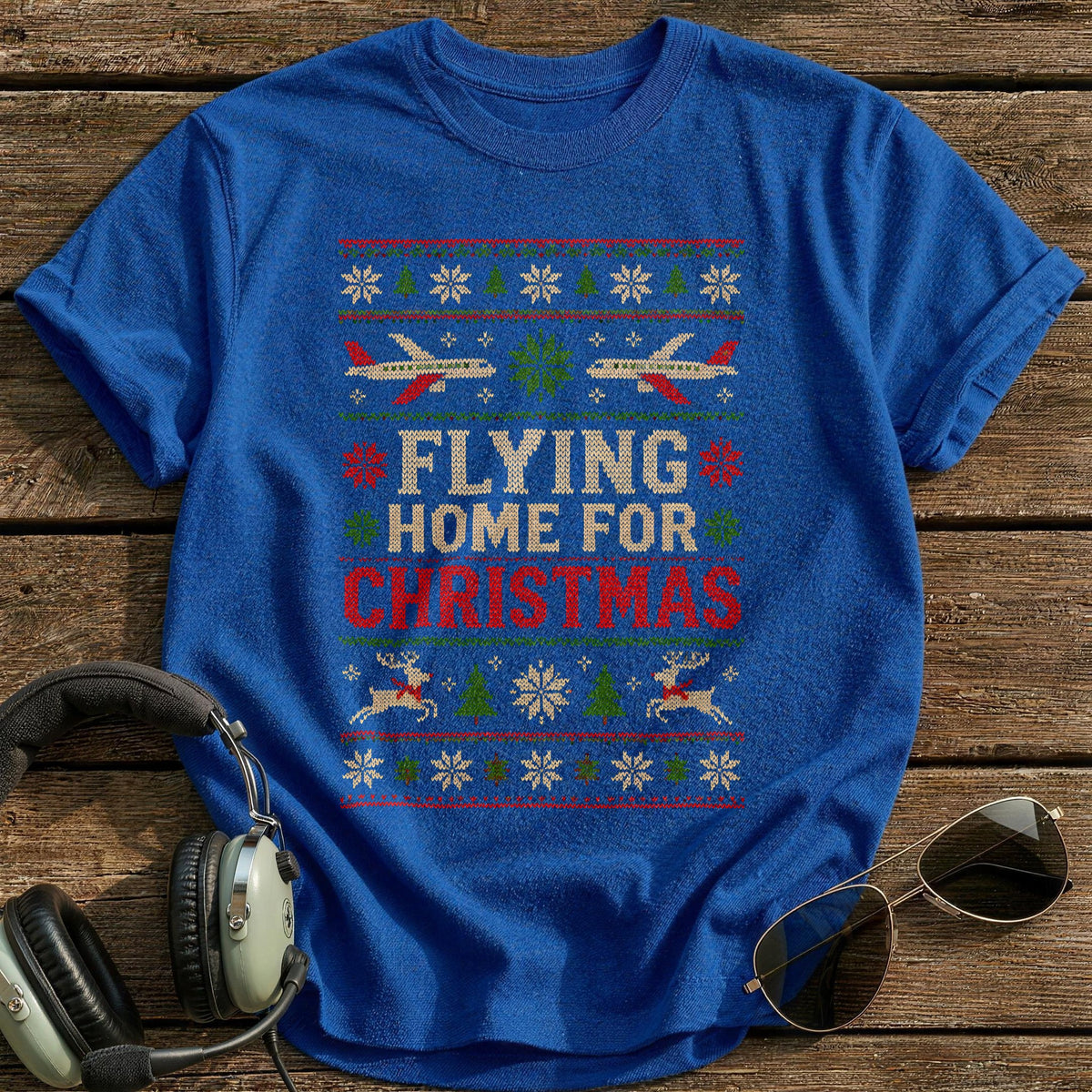 Flying Home Sweater 80 T-Shirt - Royal