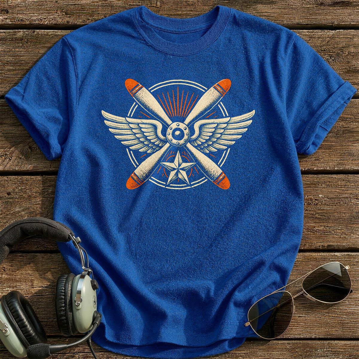 Four Point Formation T-Shirt - Royal
