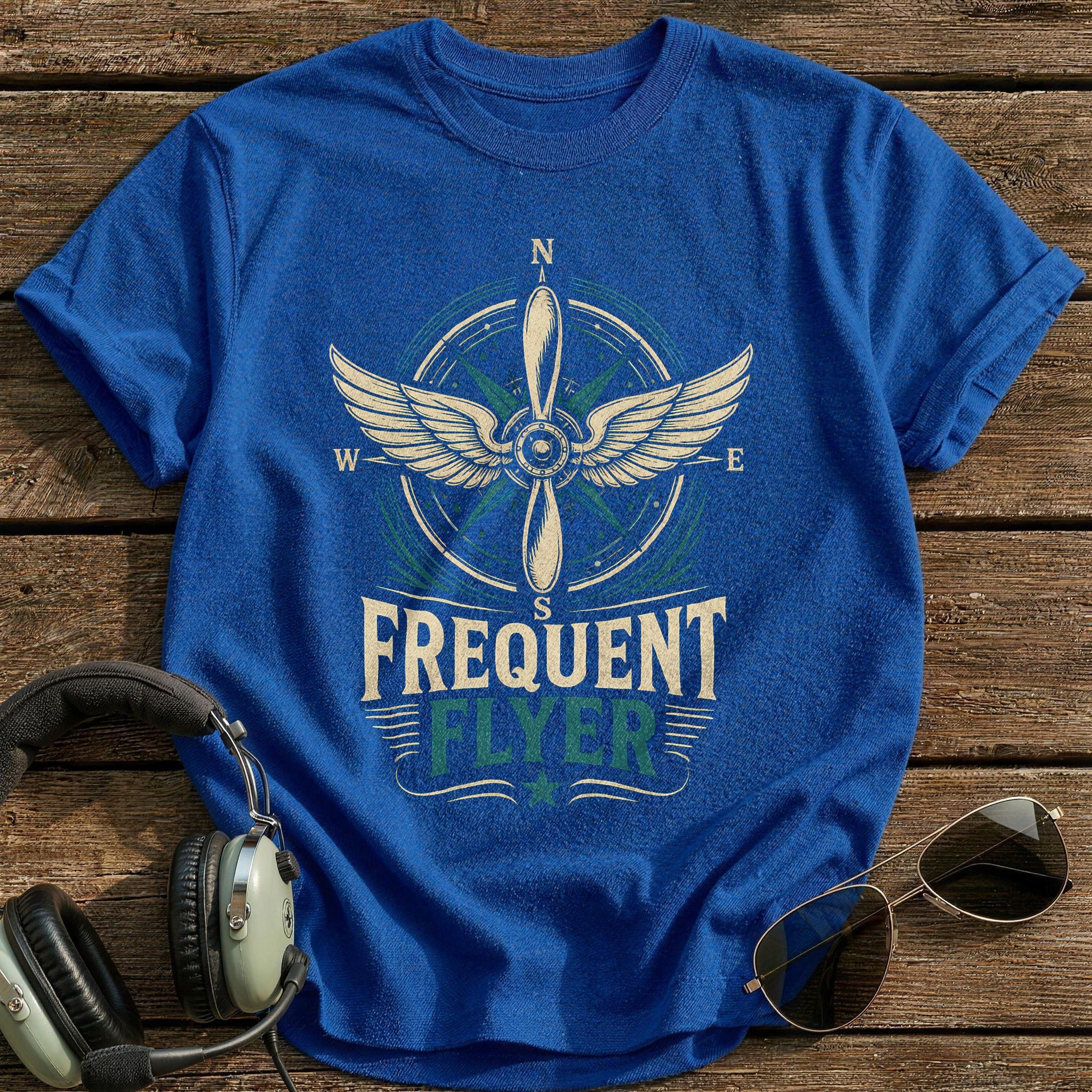 Frequent Flyer Emblem 91 T-Shirt - Royal