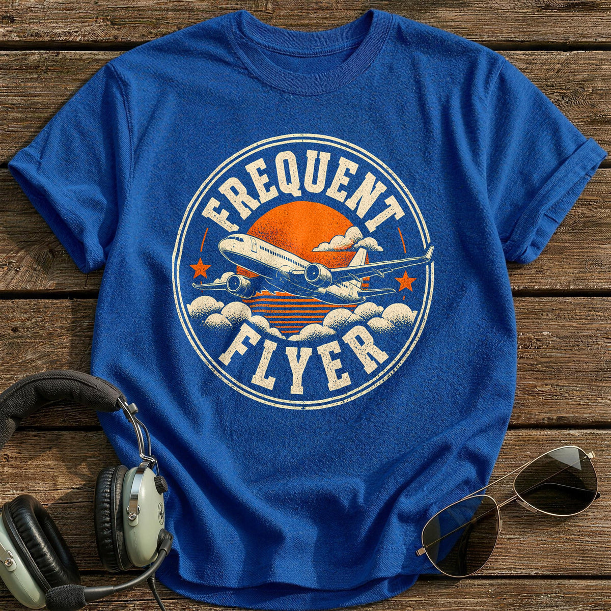 Frequent Flyer Life T-Shirt - Royal