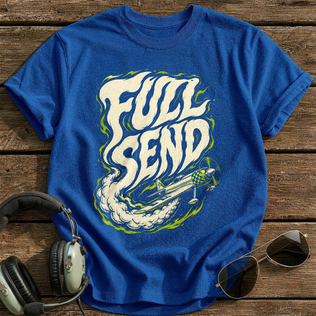 Full Send Acid 47 T-Shirt - Royal