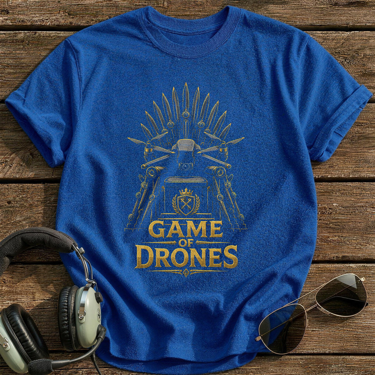 Game Of Drones T-Shirt - Royal