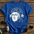 George Washington Aviator (Faded Gold) T-Shirt - Royal