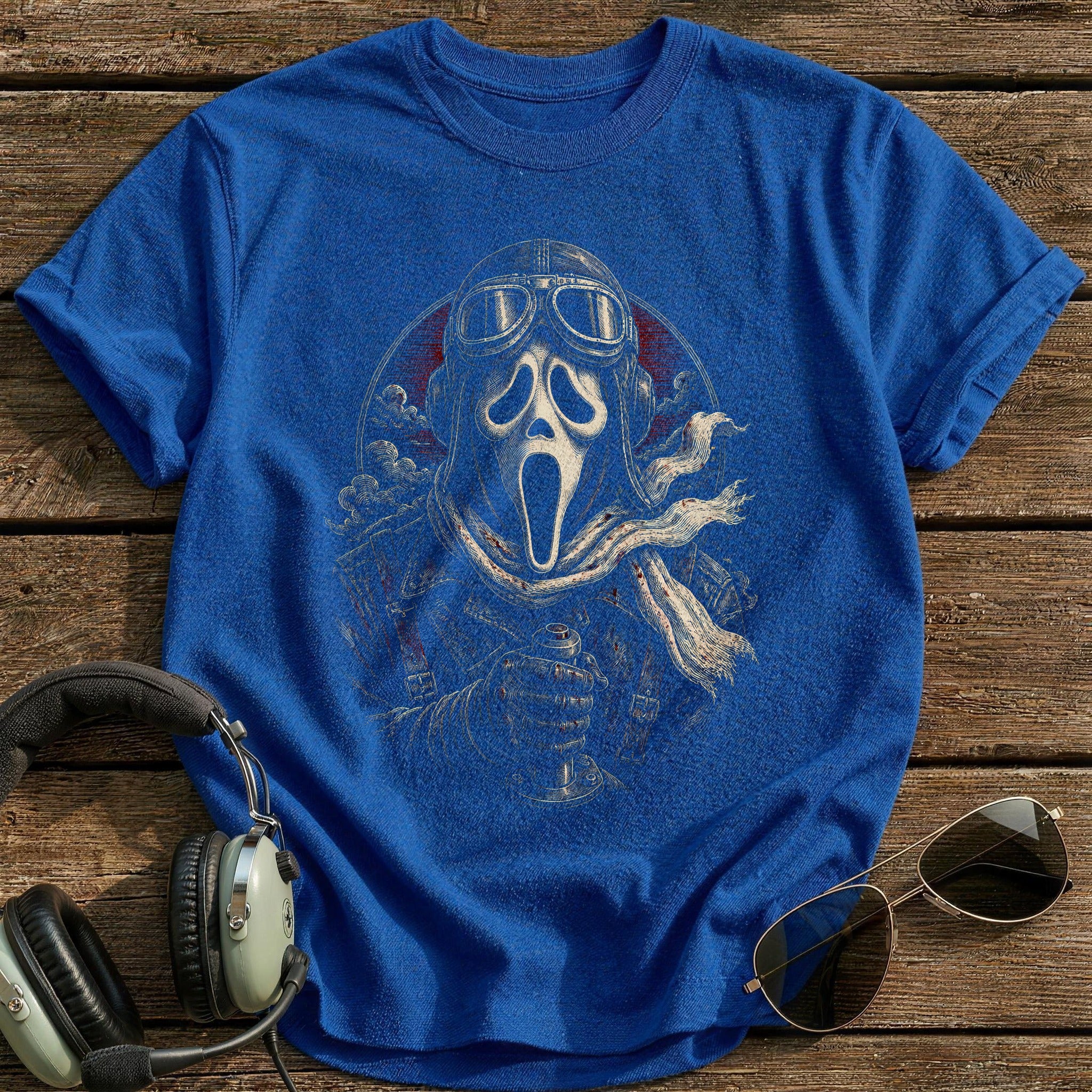 Ghostface Etched 41 T-Shirt - Royal