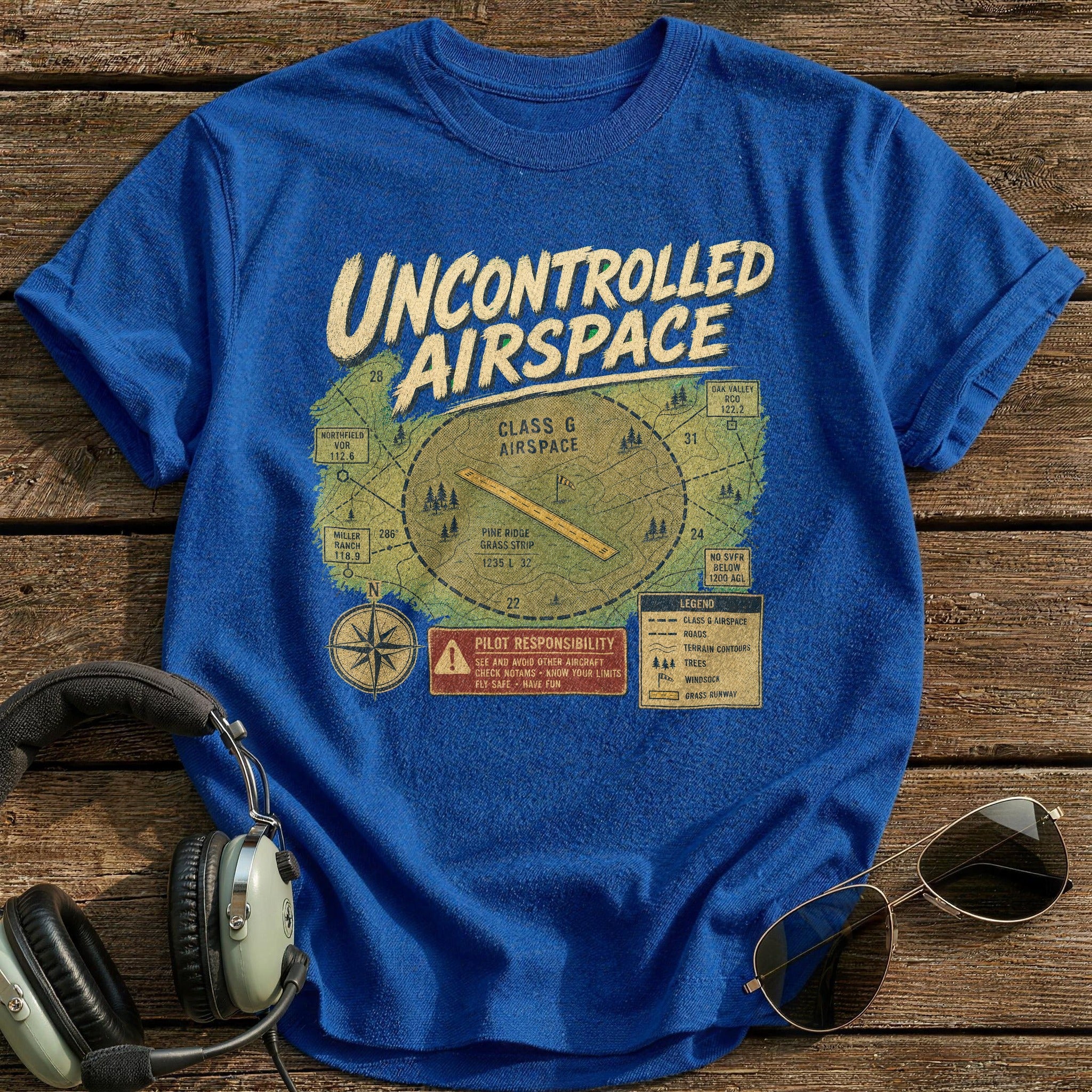 Grass Strip Gospel T-Shirt - Royal