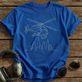 Helicopter City 86 T-Shirt - Royal