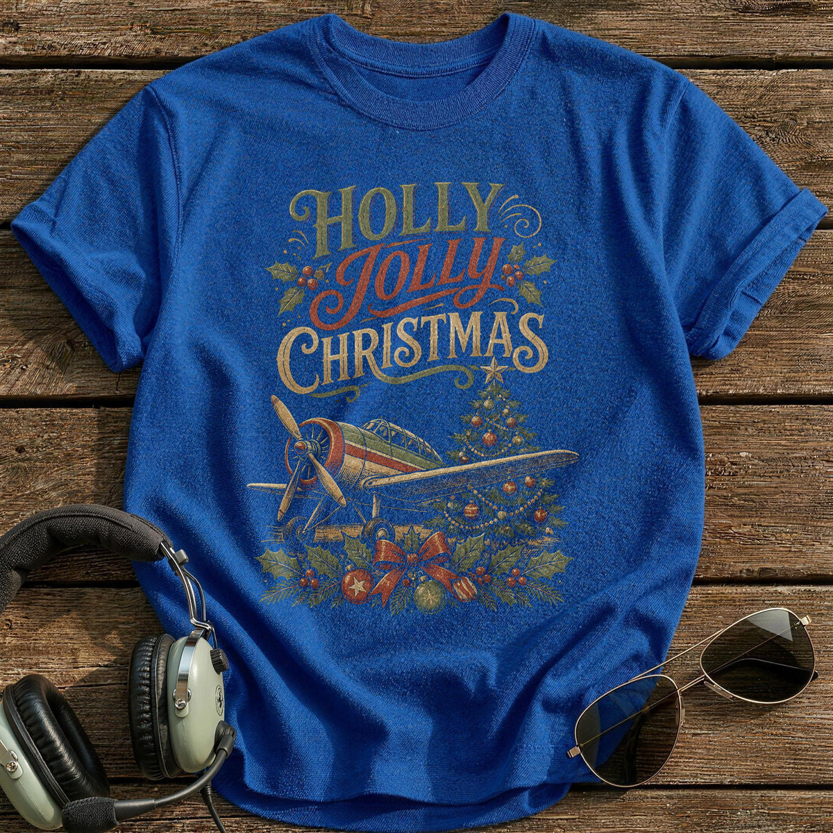Holly Jolly Christmas 77 T-Shirt - Royal