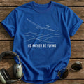 Id Rather Be Flying 83 T-Shirt - Royal